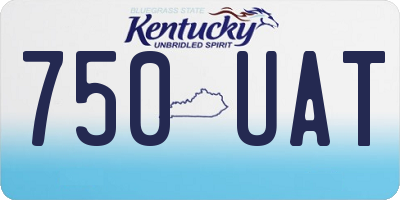 KY license plate 750UAT