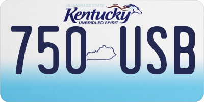 KY license plate 750USB