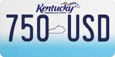 KY license plate 750USD
