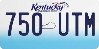 KY license plate 750UTM