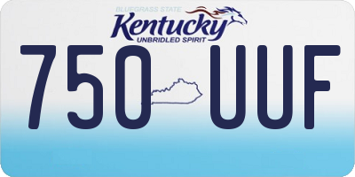 KY license plate 750UUF
