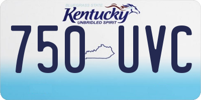 KY license plate 750UVC