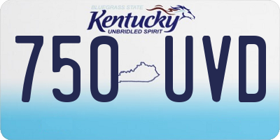 KY license plate 750UVD
