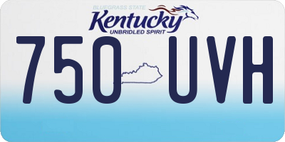 KY license plate 750UVH