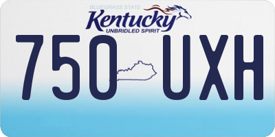 KY license plate 750UXH
