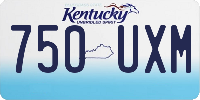 KY license plate 750UXM