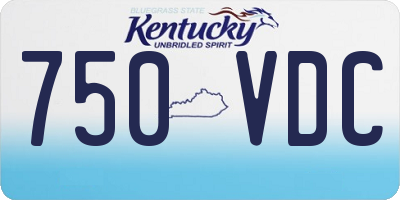 KY license plate 750VDC