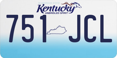 KY license plate 751JCL