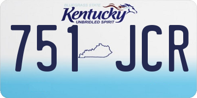 KY license plate 751JCR