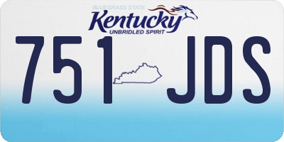 KY license plate 751JDS