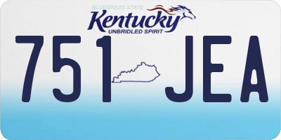 KY license plate 751JEA