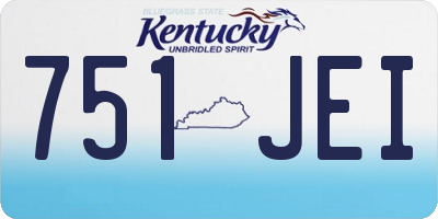 KY license plate 751JEI