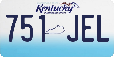KY license plate 751JEL
