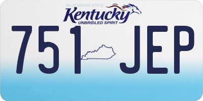 KY license plate 751JEP