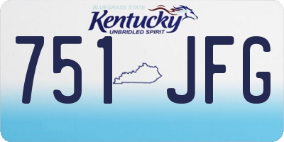 KY license plate 751JFG