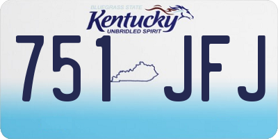 KY license plate 751JFJ