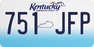 KY license plate 751JFP