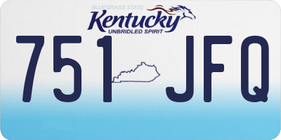 KY license plate 751JFQ