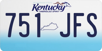 KY license plate 751JFS