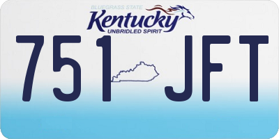 KY license plate 751JFT