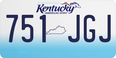 KY license plate 751JGJ