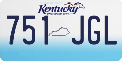 KY license plate 751JGL