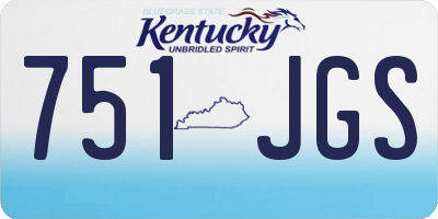 KY license plate 751JGS