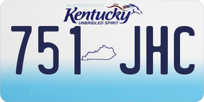 KY license plate 751JHC
