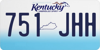 KY license plate 751JHH