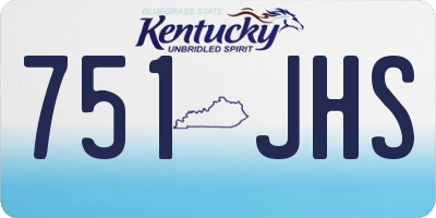 KY license plate 751JHS