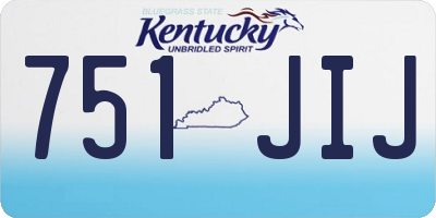 KY license plate 751JIJ