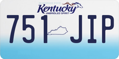 KY license plate 751JIP