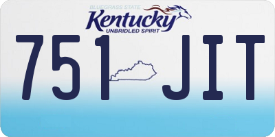 KY license plate 751JIT