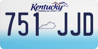 KY license plate 751JJD