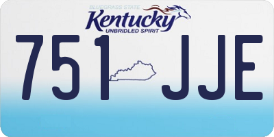 KY license plate 751JJE