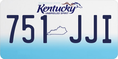 KY license plate 751JJI