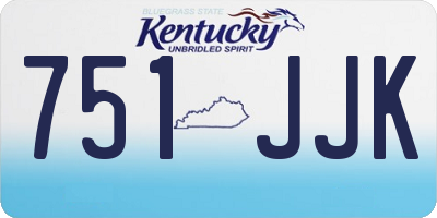 KY license plate 751JJK