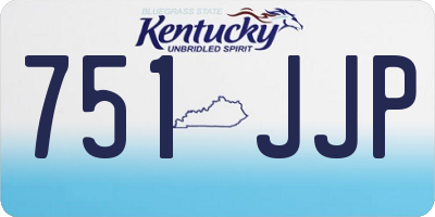 KY license plate 751JJP