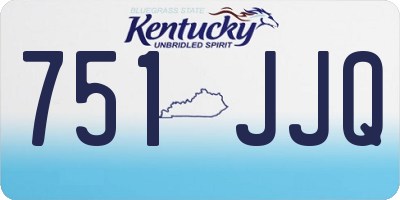KY license plate 751JJQ