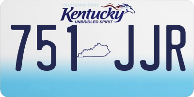 KY license plate 751JJR