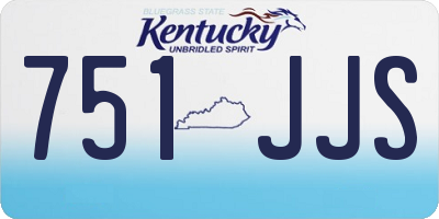 KY license plate 751JJS