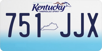 KY license plate 751JJX