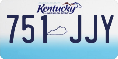 KY license plate 751JJY