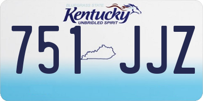 KY license plate 751JJZ