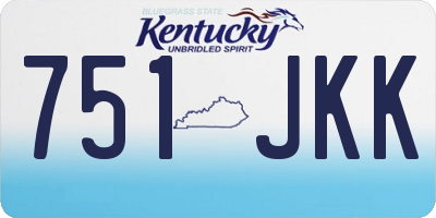 KY license plate 751JKK