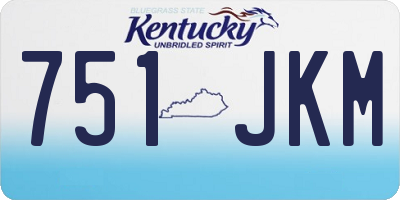 KY license plate 751JKM