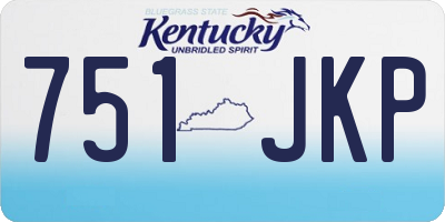 KY license plate 751JKP