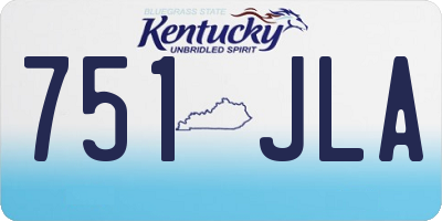 KY license plate 751JLA