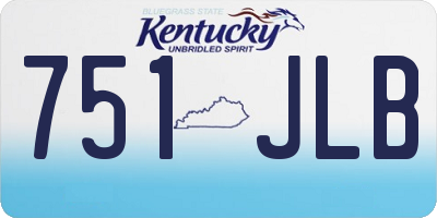 KY license plate 751JLB