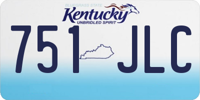 KY license plate 751JLC